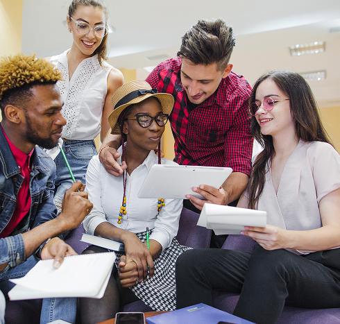 Group of students collaborating